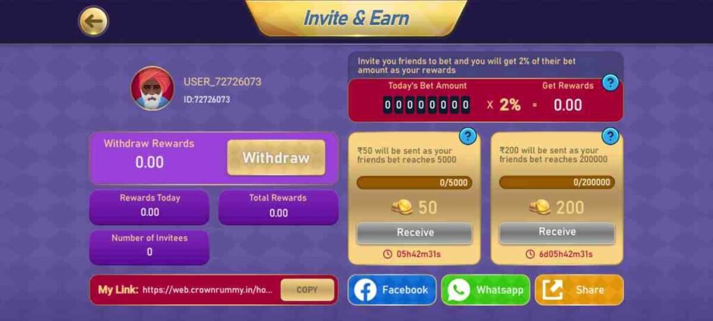 Crown Rummy Apk download free bonus app bonus 31