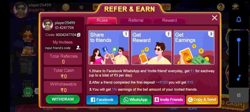 Rummy Rum Apk Refer And Earn